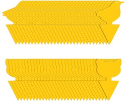 Kleverige Vliegenvallen voor Planten - Gele Sticky Borden tegen Schimmelmuggen en Insecten - 60 Stuks