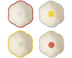 &Klevering - Kom Folk porselein (set van 4) - Kommen - 12.5cm