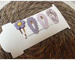 Klikklak haarspeldjes Vera 4cm - kinderknipjes - Babyhaarclipjes - Kinderhaaraccessoires - Haarspeldjes kinderen - Haaraccessoires meisjes - Haarspeldjes baby - Kinder haarspeldjes - Kinder haarclips - Haarspeldjes kind