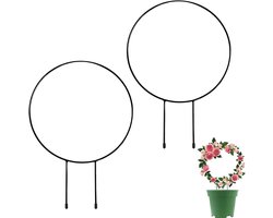 Klimhulp voor kamerplanten, 2-delige metalen plantenhulp, ideale ondersteuning voor tuinplanten, klimplanten en balkonplanten