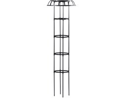 Klimplant Ondersteuning - Plantenrek - Verticale Groei - Paraplu Vorm - 165 cm - Rood