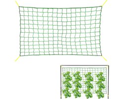 Klimplant Ondersteuning - Tuin Net - Planten Steunen - Versterkt Stof - 2 x 3 meter - Groen