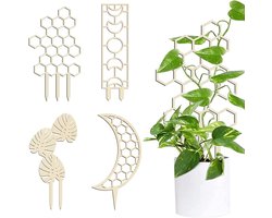 Klimrek Planten - Plantensteunen voor Klimplanten - Wandrek voor Buiten - Beige