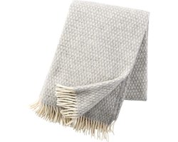 Klippan - Knut - Plaid - Light grey - grijs - wolwit - 100% lams Wol- Klippan-Deken - Woon accessoire - wollendeken - Licht-Grijs