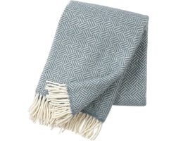 Klippan - Plaid - deken -  Samba  - loodgrijs -  200cm x130cm - 100% wol - wasbaar en duurzaam geproduceerd.