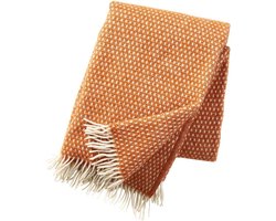 Klippan wollen plaid- Lamswol - Knut - Oranje - 130x200cm