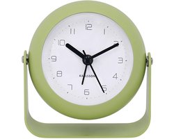 Klok – Alarm Clock – Bunky – Wekker – Groen – Compacte Alarmklok – Stil Uurwerk – Nachtkastje