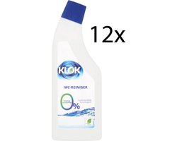 Klok Ecologische WC reiniger en ontkalker - 750ml - Doos 12stuks