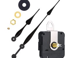 Klok Mechanisme Set voor Doe-het-zelf en Restauratie van Wandklokken - Compleet Mechanisme met Wijzers - Nauwkeurige Reserveonderdelen - Kwartsuurwerk voor Stille Wandklok - DIY Klok Reparatie Onderdelen