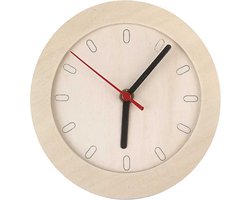Klok met houten frame, d 15 cm, 1 stuk