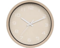 Klok SAMSKI - Beige / Wit - Kunstof / Glas - Ø 20 cm Interieur - Wonen - Lifestyle - Woonkamer