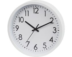 Klok SAMSKI - Wit / Wit - Kunstof / Glas - 20 cm - Interieur - Wonen - Lifestyle - Woonkamer