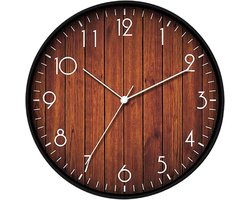 Klok-wandklok-Stille klok op batterijen - Voor gebruik in slaapkamers, klaslokalen en studio's