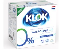 Klok Waspoeder Eco Wit 18 Wasbeurten - 1,17 kg