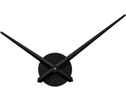 Klok Wijzers en Onderdelen - Groot Klokwerk Mechanisme voor 3D Wandklok - Geschikt voor Woonkamer Slaapkamer en Kantoor - Minimalistische Woonkamer Slaapkamer Muurdecoratie - Zwart