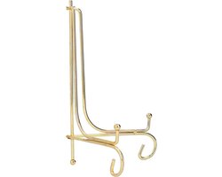 Klokstandaard met Ronde Porseleinen Plaatbeugel voor Wandklok - Stijlvolle Displaystandaard voor Thuiskantoor - Metalen Accessoire met Professionele Uitstraling