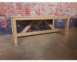Kloostertafel Steigerhout