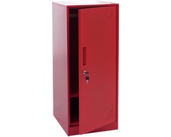 Kluisje MCW-P63, kluisje Kluisje Kast Kluisje Deur Kledingstang, 90x38x45cm Staal ~ rood
