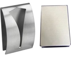 Knaak 2 Stuks RVS Handdoekhouders - Handdoek Klem - Handdoekhaak - Zilver - Voor 2 Handdoeken