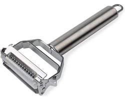 Knaak Dunschiller - 2-in-1 Julienne & Groente Schiller - RVS - Zilver