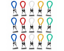 Knaak Handdoekhaakjes - 15 Stuks - Handdoekclips - Theedoek Klemmetjes - Ophanghaakjes Voor Handdoeken en Keukendoeken - Zonder Boren