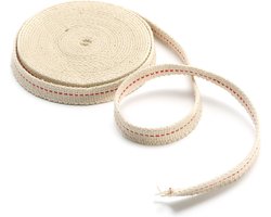 Knaak Olielamp Lont - Plat - 13 mm - Katoen - 1 stuk - Rol van 1 meter