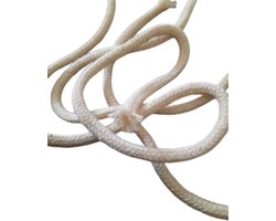 Knaak Olielamp Lont Rond - Olielamp Lont - Rond 8 mm - 1 meter - Katoen - Binnen en Buiten