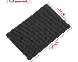 Knaak Zelfklevend Meubelvilt - Meubelonderzetters Tegen Krassen - Plakvilt Op Vel - Snijbaar - 1 Vel