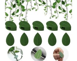Knaak Zelfklevende Planten Clips - Plant Ondersteuning - Binder - Herbruikbaar - Groen - 10 Stuks