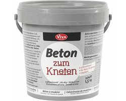 Kneedbeton - Grijs Beton - DIY Beton Voor Creatieve Projecten - Hobby Beton Voor Handwerk - Decoratief Kneedbaar Beton - Gewicht 1500gr - 1 Stuk