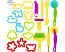 Kneedgereedschap, kleiaccessoires, 20-delige kleigereedschapset