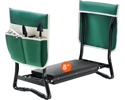 Kniebank & Tuinstoel Groen 2 in 1 - Opvouwbaar - Tuinkrukje - Kniebank - Tuinbank - Tuin knieler - Tuin kruk - 31cm x 59,5 cm x 49cm (lxbxh) - Groen