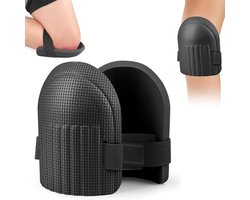 Kniebeschermers voor Tuinieren & Klussen - Comfortabele Kniepads van EVA Schuim - Schokabsorberende & Waterbestendig - Knee Pads Bouw - Kniestukken - Kniemat - Kniebescherming - Voor Stratenmaker, Klussen, Sport, Bouw, Tuin -Zwart - 1 Paar - SOLLBRY®