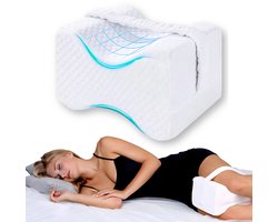 Kniekussen - Kniekussen voor in bed -Kniekussen Orthopedisch - Kniekussen voor in bed zijslapers - Knie kussen - Beenkussen Orthopedisch - Kniekussens - Kniekussen Slapen - Kniekussen Zijslaper - Orthopedisch kniekussen voor in bed