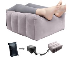 Kniekussen Opblaasbaar Beenkussen - beenkussen voor reizen - opblaasbare voetensteun wigkussen - auto vliegtuig kantoor thuis