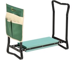 Knielkruk opvouwbare tuinstoel 2-in-1, kniesteun met gereedschapsvak EVA-schuim 58 x 28 x 49 cm Tuingereedschap Praktisch opvouwbaar ontwerp, gemakkelijk te vervoeren en op te bergen