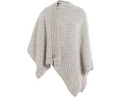 Knit Factory Dusk Omslagvest - Iced Clay/Beige - One Size