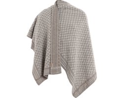 Knit Factory Dusk Omslagvest - Marron/Iced Clay - One Size