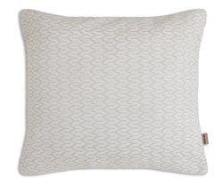 Knit Factory Evita Sierkussen - Vierkant kussen - Kussen woonkamer - Bank kussen - Decoratie kussen - Modern - Beige - 50x50 cm - Kussenhoes inclusief kussenvulling