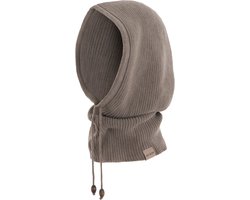 Knit Factory Evy Colsjaal met capuchon - Marron - One Size