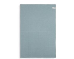 Knit Factory Gebreide Badmat - Douchemat Morres - Badkamermat - Toiletmat - Stone Green - Groen - 80x50 cm - Katoen