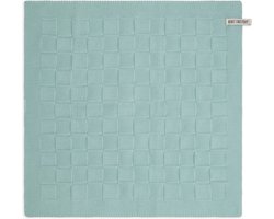 Knit Factory Gebreide Keukendoek - Keukenhanddoek Uni - Handdoek - Vaatdoek - Keuken doek - Mint - Licht groen - 50x50 cm
