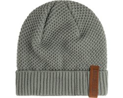 Knit Factory Jazz Gebreide Muts Heren & Dames - Beanie hat - Urban Green - Warme groene Wintermuts - Unisex - One Size