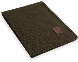 Knit Factory Jesse Gebreid Plaid - Woondeken - plaid - Wollen deken - Kleed - Groen - 160x130 cm