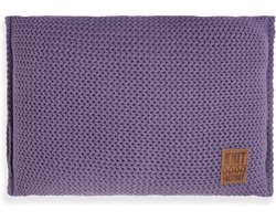 Knit Factory Maxx Sierkussen - Rechthoekig kussen - Kussen woonkamer - Bank kussen - Decoratie kussen - Violet - 60x40 cm - Kussenhoes inclusief kussenvulling