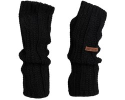 Knit Factory Nica Armwarmers - Zwart - One Size