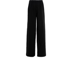 Knit Factory Nova Dames Pantalon - Dames broek - Pantalon met steekzakken - Lange broek - Superzacht door 100% modal viscose - Elastisch - Wijde broek - Zwart - 40/42