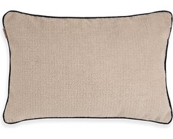 Knit Factory Snooze Sierkussen - Rechthoekig kussen - Kussen woonkamer - Bank kussen - Decoratie kussen - Linnen - 60x40 cm - Rechthoekig kussen - Superzacht en pluizig - Kussenhoes inclusief kussenvulling