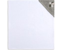 Knit Factory Theedoek Block - Linnen theedoek - Keukenhanddoek - Keukendroogdoeken - Vaatdoeken - Vierkant - Ecru/Khaki - Lichtgroen - 65x65 cm