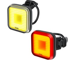 Knog Verlichtingsset Blinder Square Oplaadbaar Led Zwart